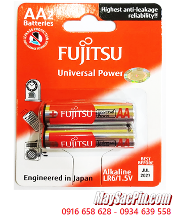 Fujitsu LR6-FU-W; Pin AA 1.5v Alkaline Fujitsu LR6-FU-W chính hãng (Made in INdonesia) _ Vỉ 2viên